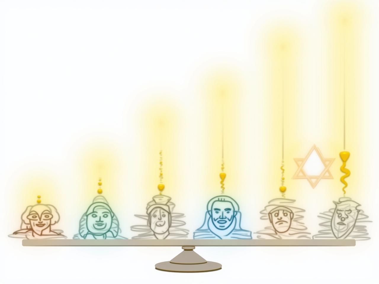 A visual representation of an emotional scale, ranging from neutral to transformative, symbolizing the different levels of emotional intensity in fundraising appeals.
