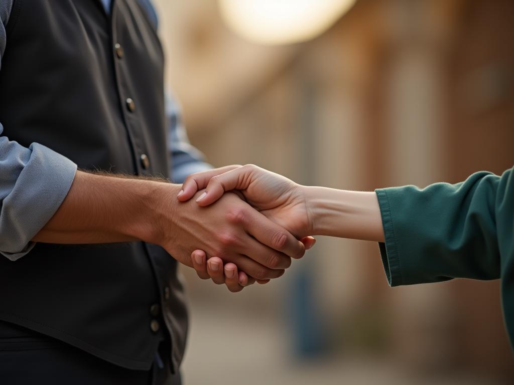 A person handing a donation to a charity worker, symbolizing the act of giving and its hidden meanings.