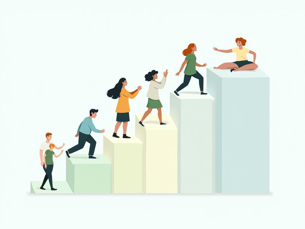 A visual representing the different stages of an organizations lifecycle, connected to fundraising strategies.