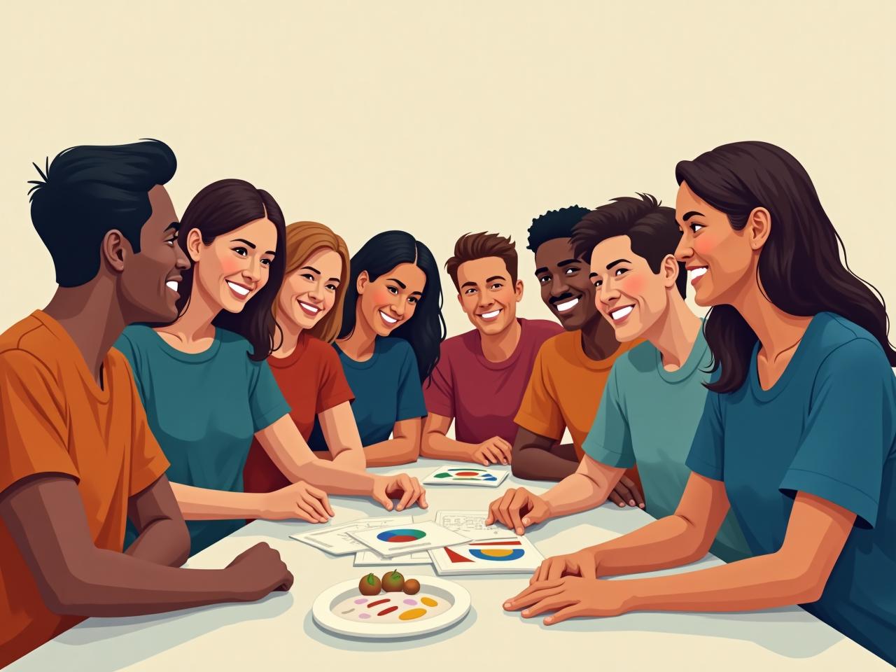 Image of diverse group of people collaborating on a project, symbolizing the power of community-generated content in fundraising.