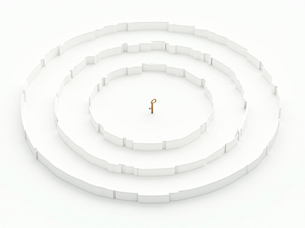 A visual representation of expanding circles, symbolizing the expansion into new philanthropic markets. The circles emanate from a central point, representing the initial core supporters.