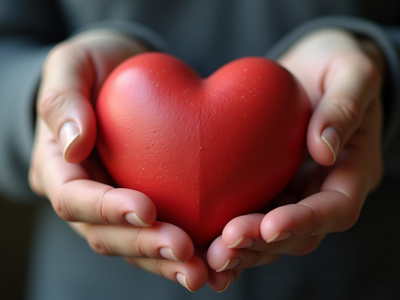 A person holding a heart-shaped object, symbolizing philanthropy and emotional connection in fundraising.
